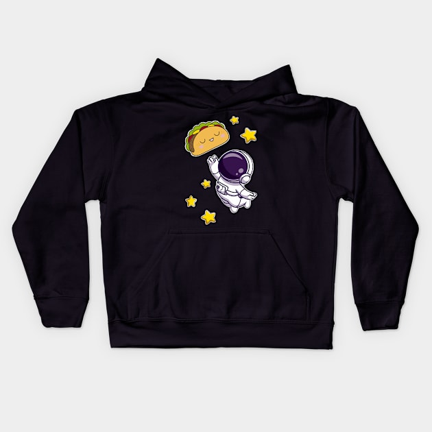 Space Taco Kids Hoodie by LefTEE Designs